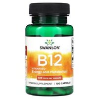 Swanson Vitamin B12 500 mg 100 Capsules