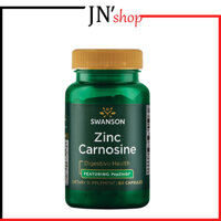Swanson Zinc Carnosine 60 capsules - Viên uống dạ dày, ổn định và bảo vệ niêm mạc dạ dày và ruột, giúp làm giảm buồn nôn