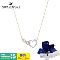 Swarovski INFINfinity Colorfast Vòng Cổ Bạc Sterling Vòng Cổ Ngọc Trai Trang Sức Vòng Cổ Nữ Quà Tặng Chị Vòng Cổ Tay Trang Sức Đơn Giản Vòng Cổ Quà Tặng Kỷ Niệm Vòng Cổ Nữ Chính Hãng Dây Chuyền Swarovski