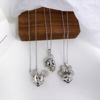 Swarovski [Quà tặng sinh nhật] Vòng cổ Swarovski Disney100 Chuột Mickey trắng