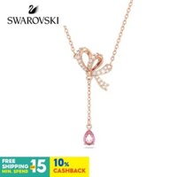 Swarovski VOLTA Hình Chữ Y Mặt Dây Chuyền Nơ Vòng Cổ Ánh Sáng Sang Trọng Niche Nữ Phong Cách Xương Đòn Dây Xích Quà Tặng Sinh Nhật Ngày Lễ Tình Nhân
