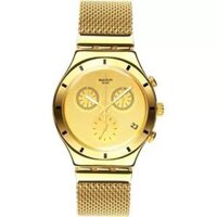 Swatch Irony Chronograph Gold Unisex Watch 39mm