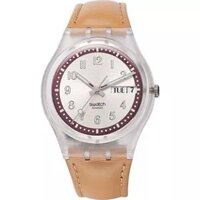Swatch Watch, Unisex Croissant Chaud Camel 34mm