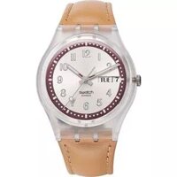 Swatch Watch, Unisex Croissant Chaud Camel 34mm