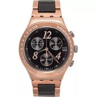 Swatch Watch, Unisex Swiss Chronograph Rose Gold 40mm