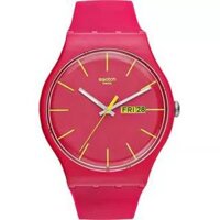 Swatch Watch, Unisex Swiss Rubine Rebel Pink Silicone, 41mm