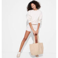 Sweater nỉ bông dáng crop WILD.FABLE.