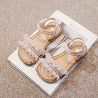 Sweet Polka Dots Voan Baby Girls Da Xăng đan Mũi Mở Sáng Kim Cương Giả Đế Mềm Chống Trơn Trượt Giày Trẻ Em 2-16 Tuổi