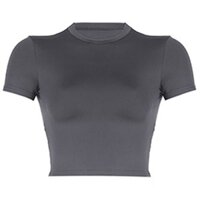 Sweeticme Áo Nữ 2024 Thời Trang Mới Nhân Quả Cơ Bản Áo Thun Cổ Tròn Tay Ngắn