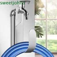 Sweetjohn Giá lưu trữ cuộn ống nước, Giá đỡ ống tưới nước vòi hạng nặng gắn tường, khả năng chịu lực mạnh mẽ Giá đỡ ống thép không gỉ cầm tay ngoài trời