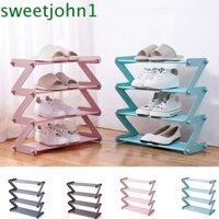 Sweetjohn Kệ Để Giày 4 Tầng Hình Chữ z Bằng Nhựa Nhiều Tầng Dễ Điều Chỉnh