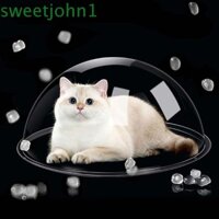 Sweetjohn Mèo Leo Khung Phụ Kiện Chống Bụi Trong Suốt Không Gian Viên Nang Dành Cho Mèo Peek Nhìn Ra Bán Cầu Đồ Dùng Cho Thú Cưng