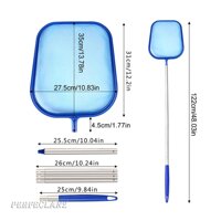 Swimming Pool 122cm Leaf Skimmer Net w/5 Connecting Aluminum Pole Sections
