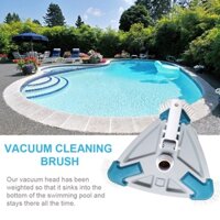 Swimming Pool Suction With Hose Triangular Shape Tiles Floors Vacuum Cleaning Brush