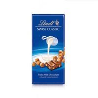 Swiss Classic Milk Chocolate With Hazelnut Lindt 100G