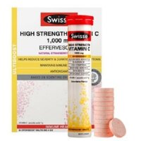 Swisse High Strength Vitamin C 1000mg dạng viên sủi Úc