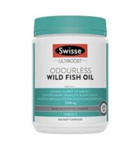 Swisse Ultiboost Odourless Wild Fish Oil 1500mg 400 Capsules