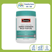 Swisse Ultiboost Odourless Wild Fish Oil - Viên Uống Dầu Cá Đại Dương Không Mùi - 200 Viên