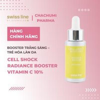 Swissline Cell Shock Age Intelligence Radiance Booster Vitamin C 10% Booster 10% vitamin C - Trắng sáng rạng rỡ, chống oxy hóa, tươi mới làn da
