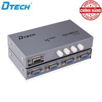 Switch bộ chia cổng VGA 4 ra 1 (4 máy tính ra 1 màn hình) Dtech DT-7034