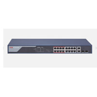 Switch cấp nguồn PoE 16 Port HIKVISION DS-3E0318P-E(B) 16 Port 10/100M, 2 Port Uplink 1000Mbps RJ45