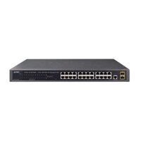 Switch chia mạng PLANET GS-4210-24T2S  IPv4/IPv6, 24-Port 10/100/1000Base-T + 2-Port 100/1000MBPS SFP L2/L4 SNMP