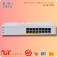 Switch cisco CBS110-16PP-EU: 16 Port 10/100/1000 Mbps 8 ports support PoE