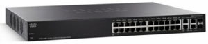 Switch Cisco SF300-24MP 4-Port 10/100 PoE+ with 375W power budget