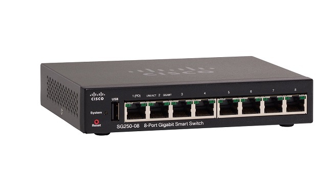 Switch Cisco SG250-08HP-K9-EU - 8 port