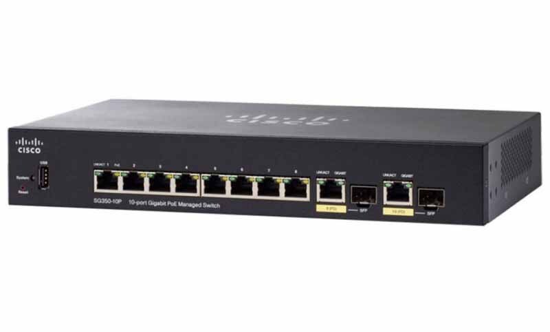 Switch Cisco SG350-10P-K9-EU - 10 port