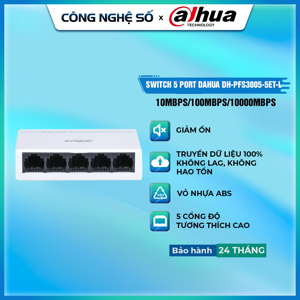 Switch Dahua DH-PFS3005-5ET-L - 5 port