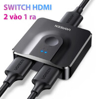 Switch HDMI 2 vào 1 ra hỗ trợ 4K 60hz Ugreen 50966
