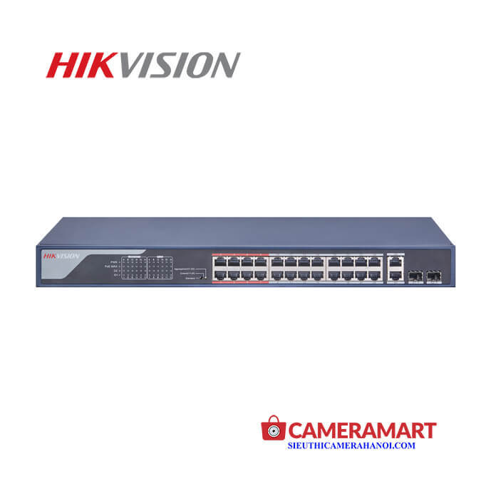 Switch HIKVISION DS-3E0326P-E - 24-port 10/100Mbps PoE