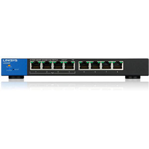 Switch Linksys LGS308P - 8 Port Smart PoE+ Gigabit Switch