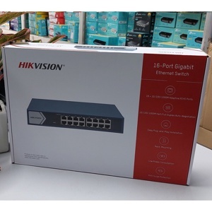 Switch mạng 16 cổng Hikvision DS-3E0516-E(B)