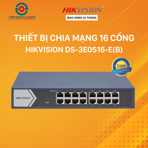 Switch mạng 16 cổng Hikvision DS-3E0516-E(B)