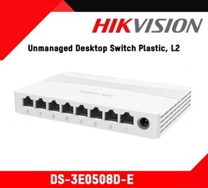 Switch mạng 8 cổng Hikvision DS-3E0508-E(B)