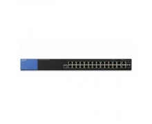Switch mạng Linksys LGS528P có tính năng PoE và cổng SFP