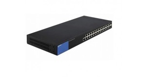 Switch mạng Linksys LGS528P có tính năng PoE và cổng SFP