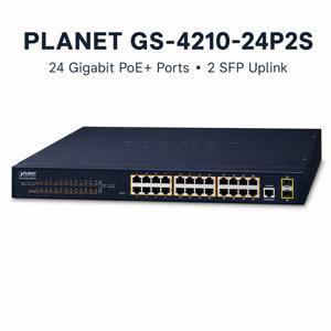 Switch Planet GS-4210-24P2S - 24 ports