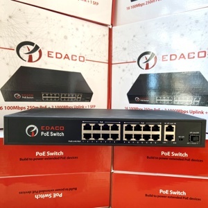 Switch POE 16 cổng EDACO ECO-SW16SFP1