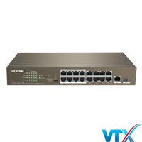 Switch PoE 16 port 10/100 IP-Com  F1118P-16-150W