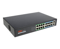 Switch poe 16 port ONV H1016PLS 16x10/100M PoE port + 2 uplink port