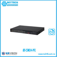 Switch PoE 24 port Layer 2 unmanaged Kbvision KX-CSW24-PFL