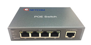 Switch POE 4 cổng GNETCOM HL-POE11004P