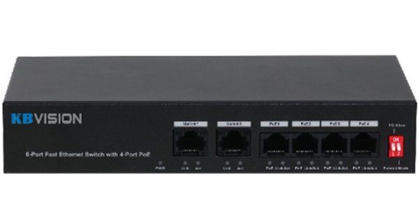 Switch POE 4 cổng Kbvision KX-ASW04P2