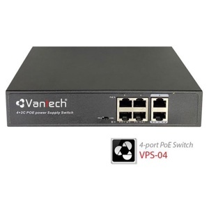 Switch Poe 4 Cổng Vantech Vps-04