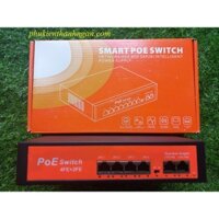 Switch POE 4 Port - 2 Uplink PK4204TN - Bộ Chia Mạng Cho Camera IP