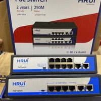 Switch POE 4 port & 8 port Hrui 100Mbps + 2 port uplink