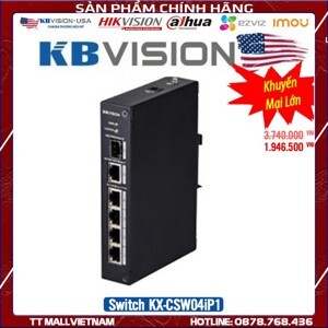 Switch POE 4 Port KBVision KX-CSW04iP1
